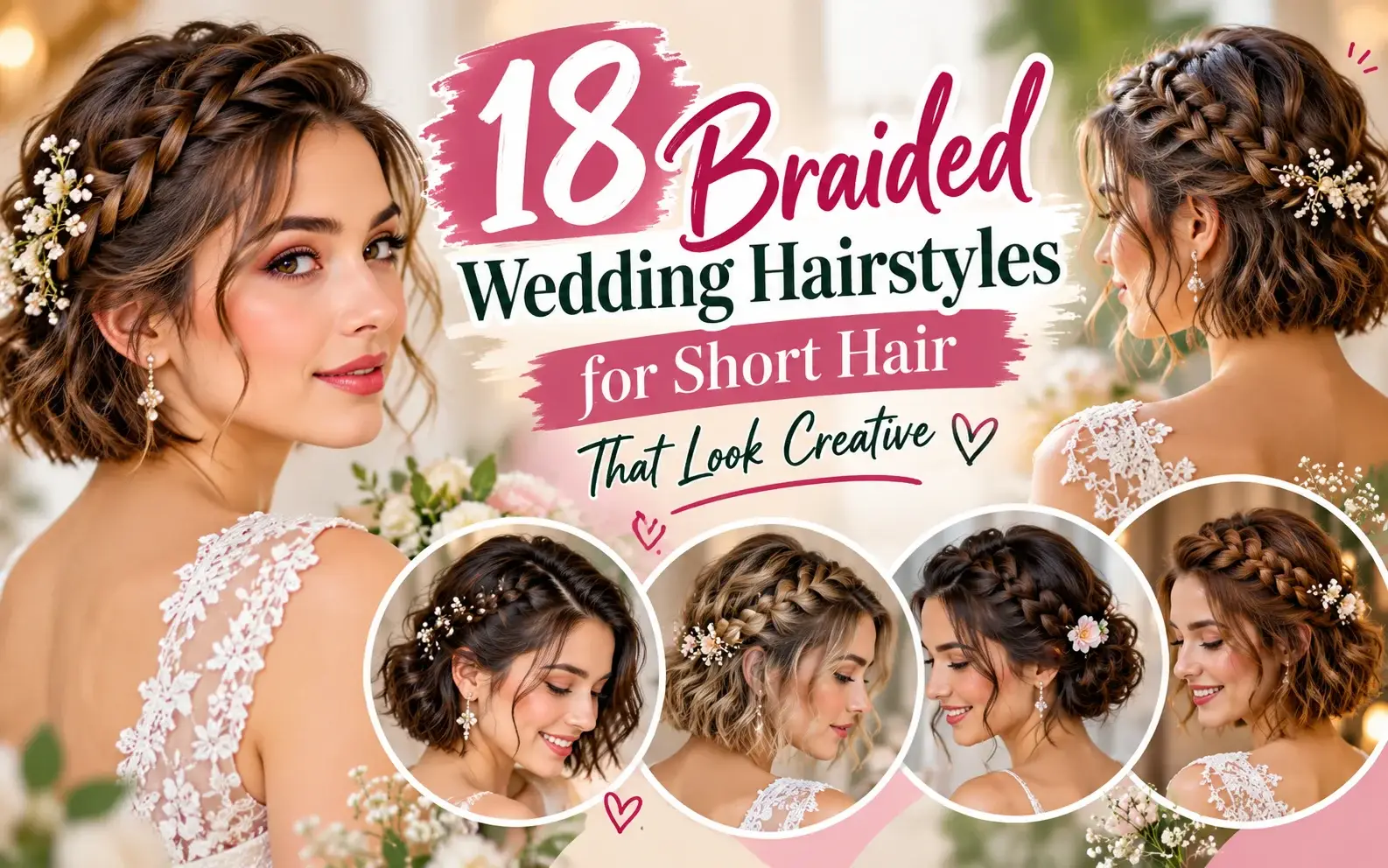 18 Braided Wedding Hairstyles for Short Hair That Look Creative